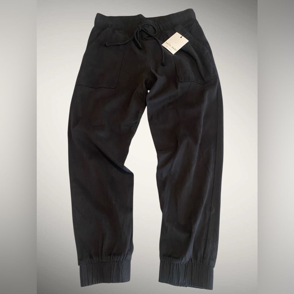 Bella Dahl | Bella Dahl Black Pocket Jogger Pants | Drawstring Joggers NWT M. - Picture 13 of 15